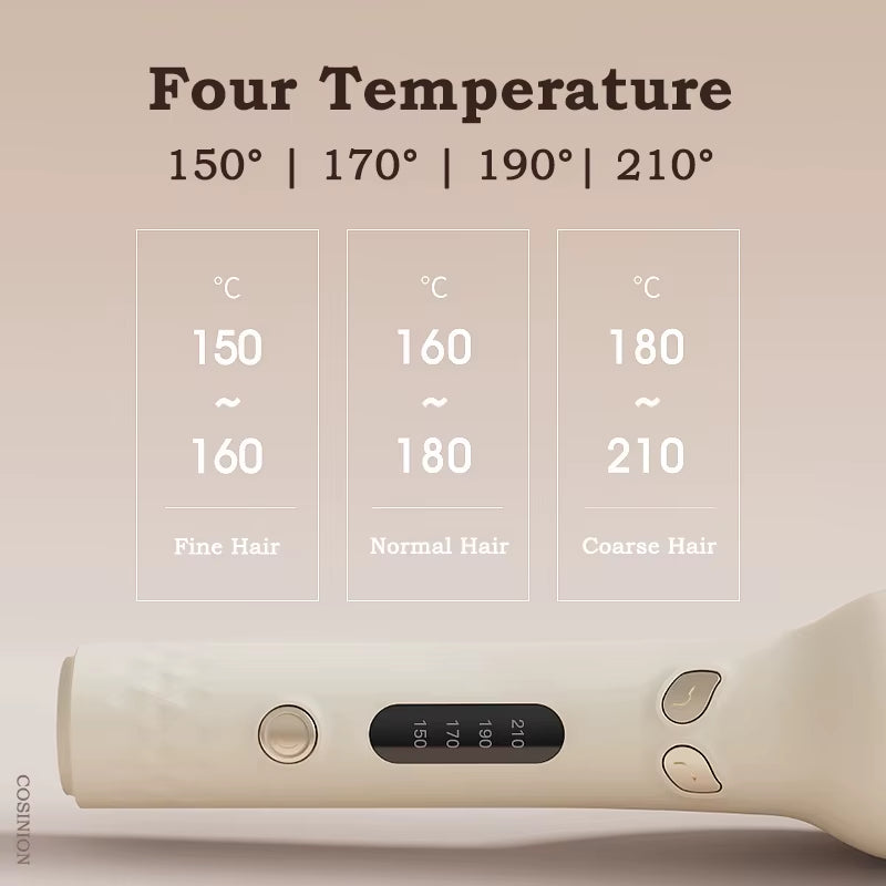 Automatic Hair Curler 28Mm Negative Ions Electric Ceramic Curling Hair Stick Rotating Curl Waves Anti-Tangle Curling Iron Styler