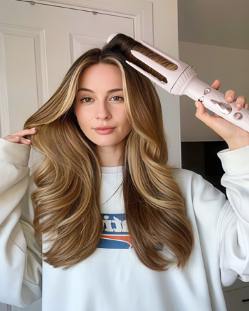 Compact Rotating Curling Iron Styler ™