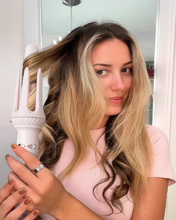 Compact Rotating Curling Iron Styler ™